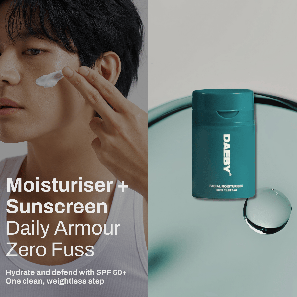 Facial Moisturiser SPF 50+ (50ml) - DAEBY